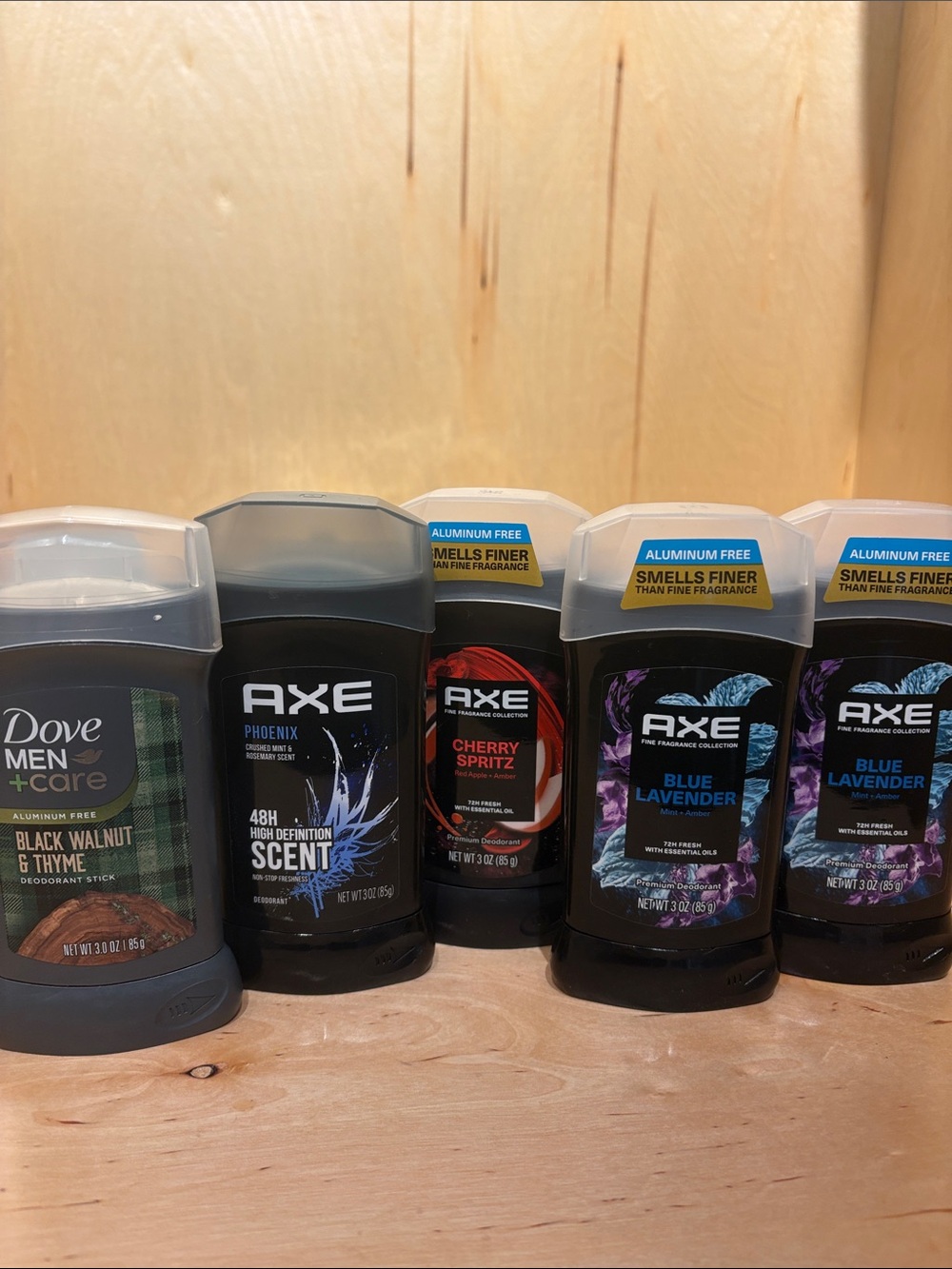 Dove and Axe Men’s Stick Deodorant - aluminum free